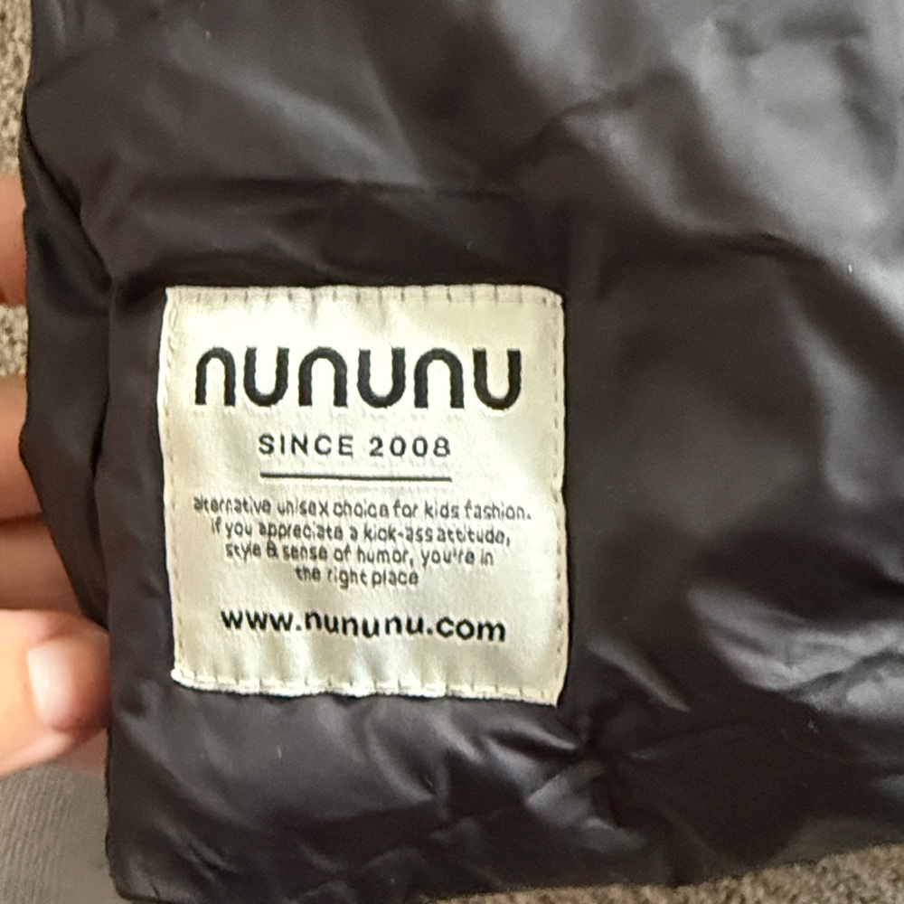 nununu Black Hooded Jacket for girls - Picture 5 of 5